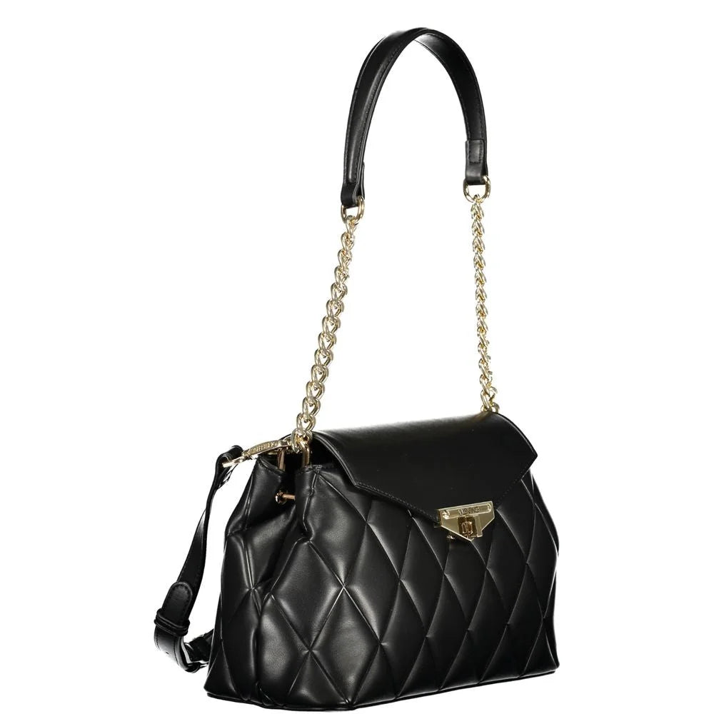 Mario Valentino Black Polyurethane Women Shoulder Bag