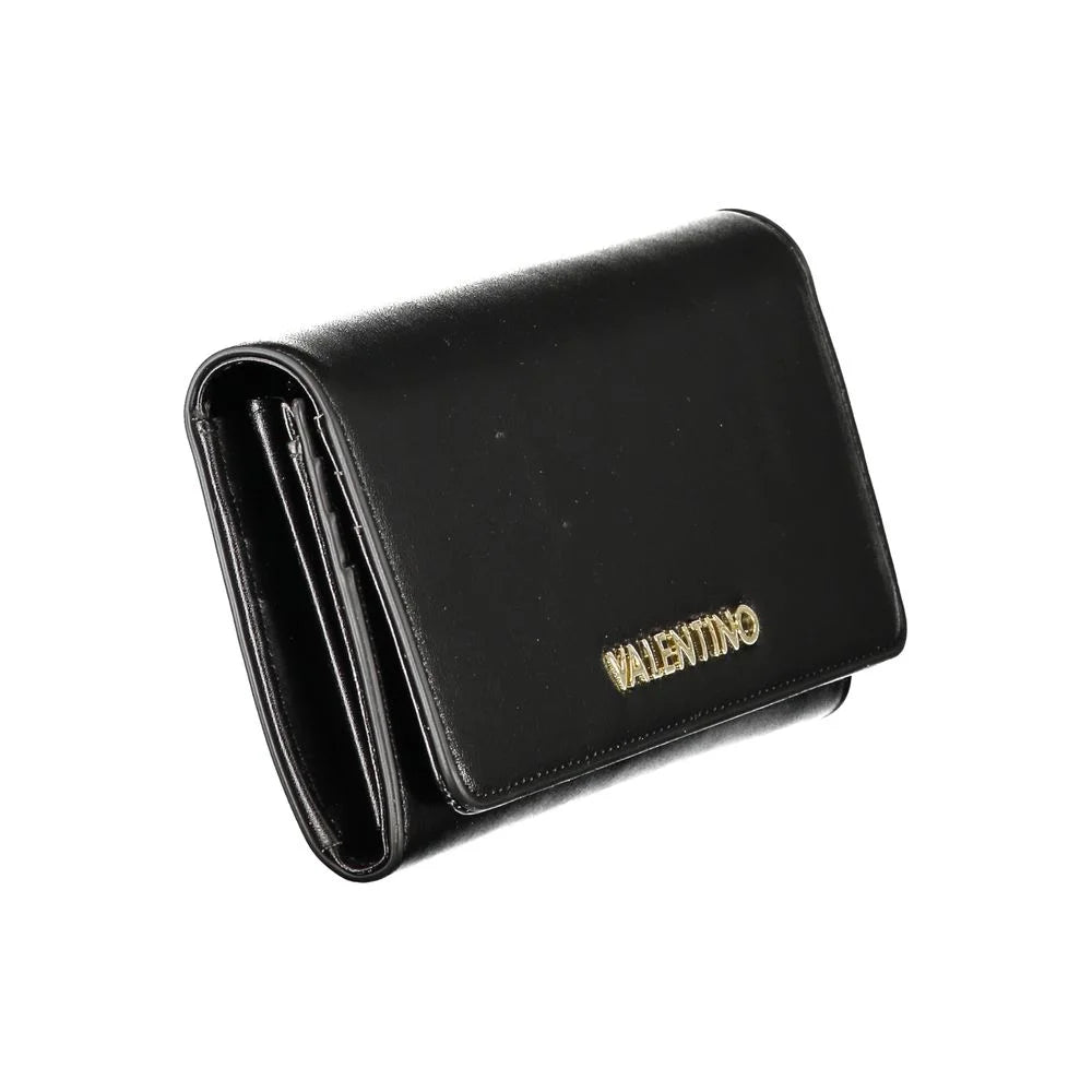 Mario Valentino Black Polyurethane Women Wallet