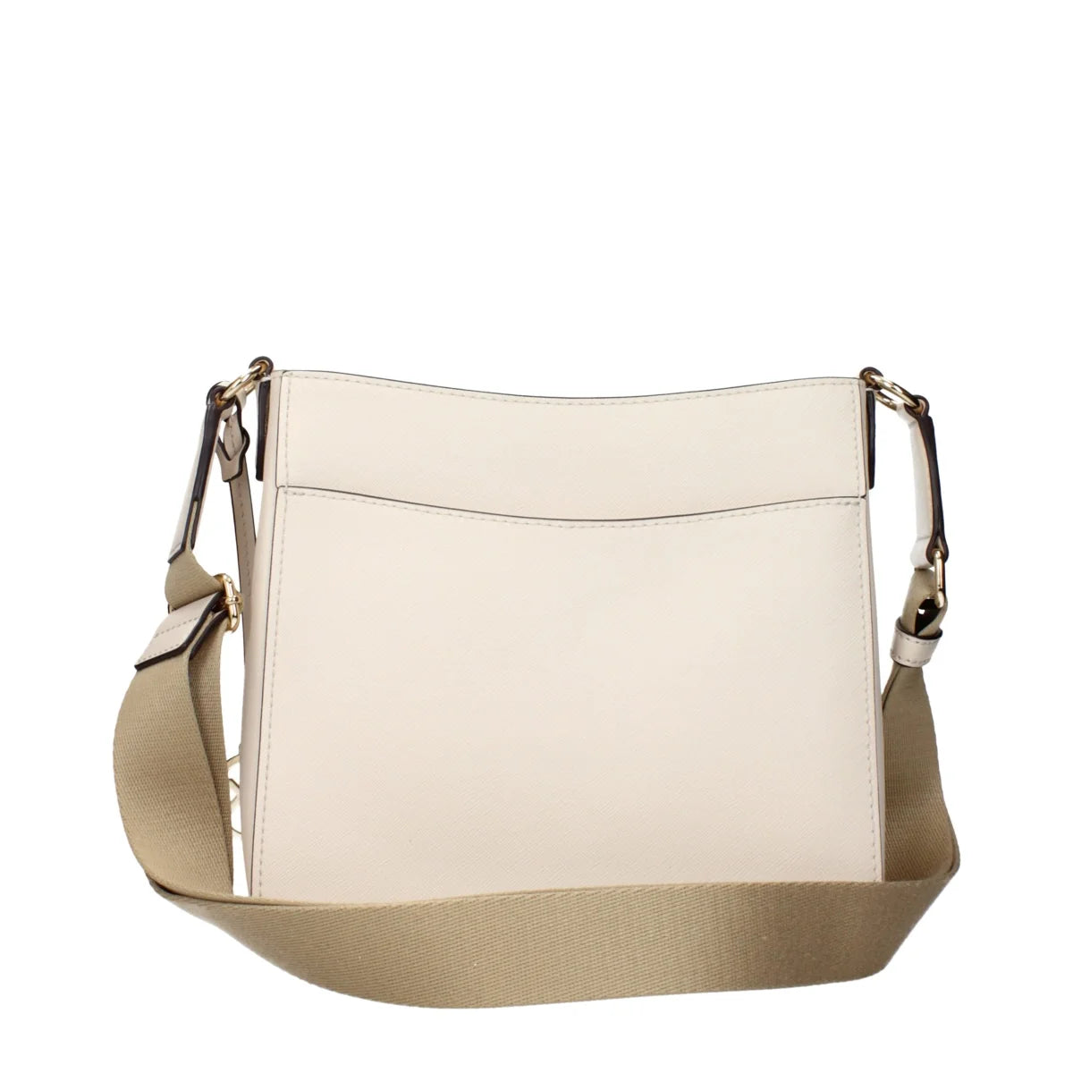 Michael Kors Beige Leather Shoulder Bag with Adjustable Strap