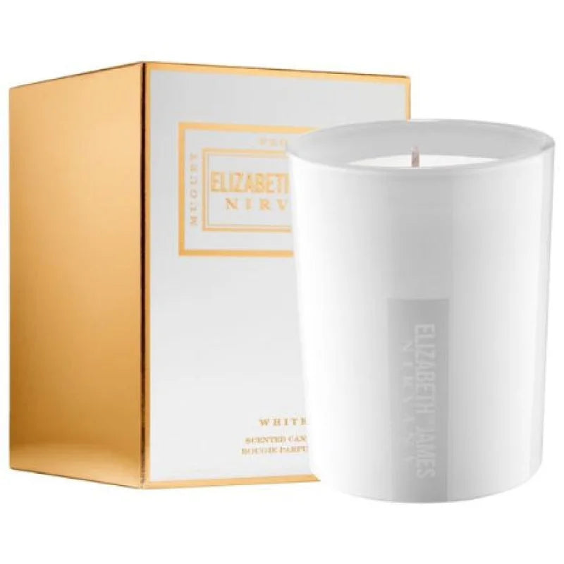 Elegant Nirvana White Candle with Delicate Peony and Chic Muguet Women’s Bath & Body Elizabeth James