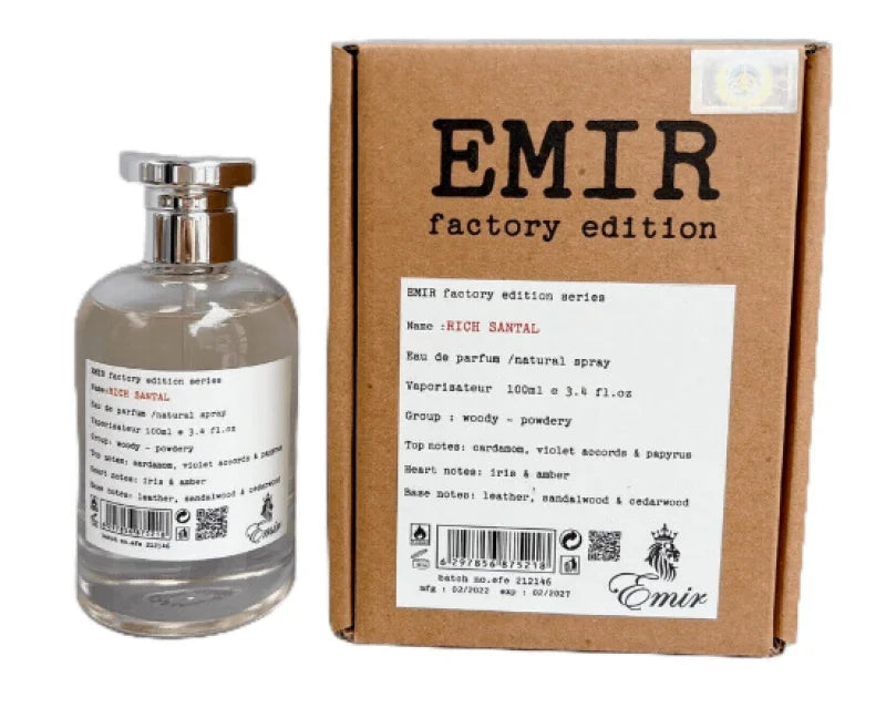 Rich Santal Emir Factory Edition Irresistible Spicy Leather Elixir Unisex Fragrance Paris Corner