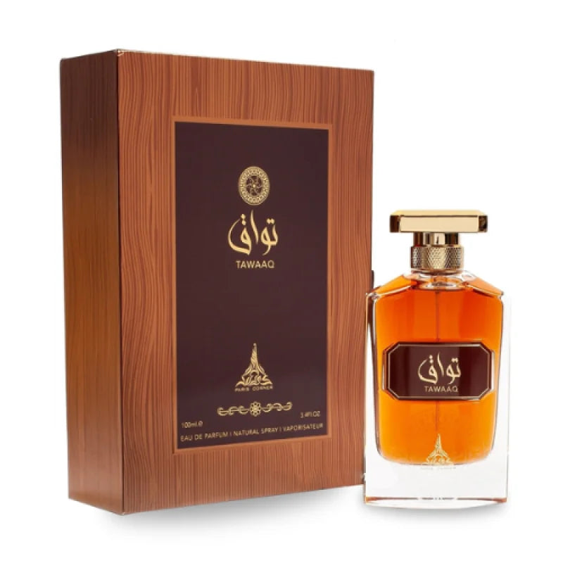 Paris Corner Tawaaq Leather Amber Oud Sensation Unisex Fragrance