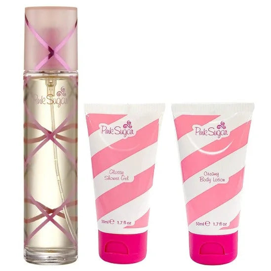 Pink Sugar Perfume Gift Set for Women with Eau De Toilette and Shower Gel Women’s Sets Aquolina