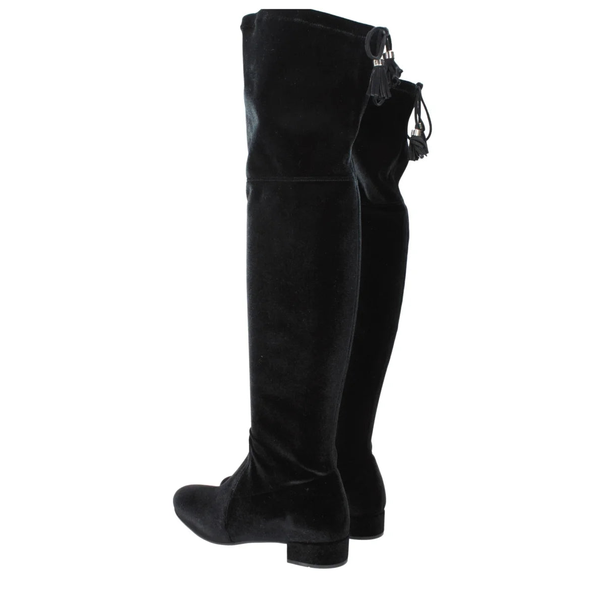 Prada Black Velvet Boots with Fringes MPN 1W242H3J7T020F0002