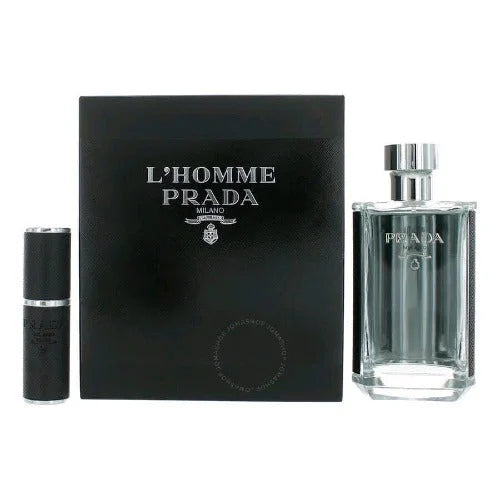 Prada LHomme Gift Set Mens Perfume and Cologne for Day or Night Men’s Sets