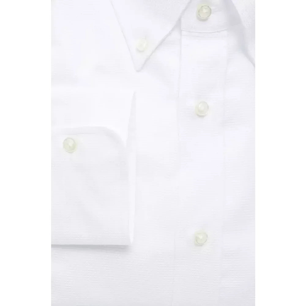 Robert Friedman White Cotton Men’s Shirt
