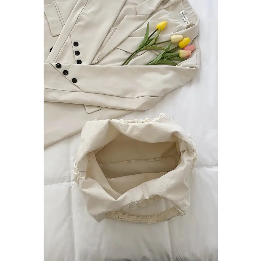 Glamorous Ruched Polyester Large Handbag Imported Product Bags Shoulder bags Trendsi