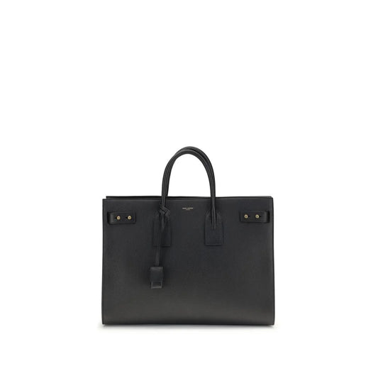 Saint Laurent Black Calf Leather Bos Taurus Handbag