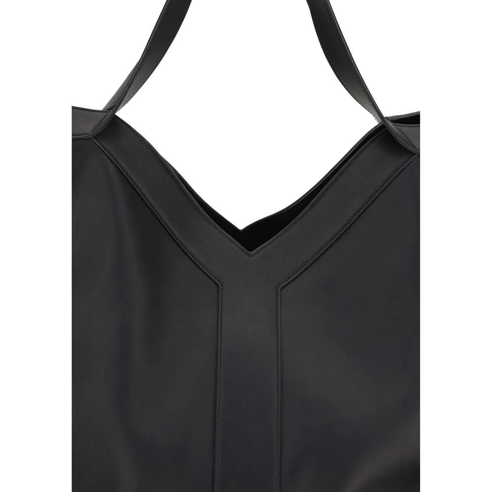 Saint Laurent Black Calf Leather Bos Taurus Shoulder Bag