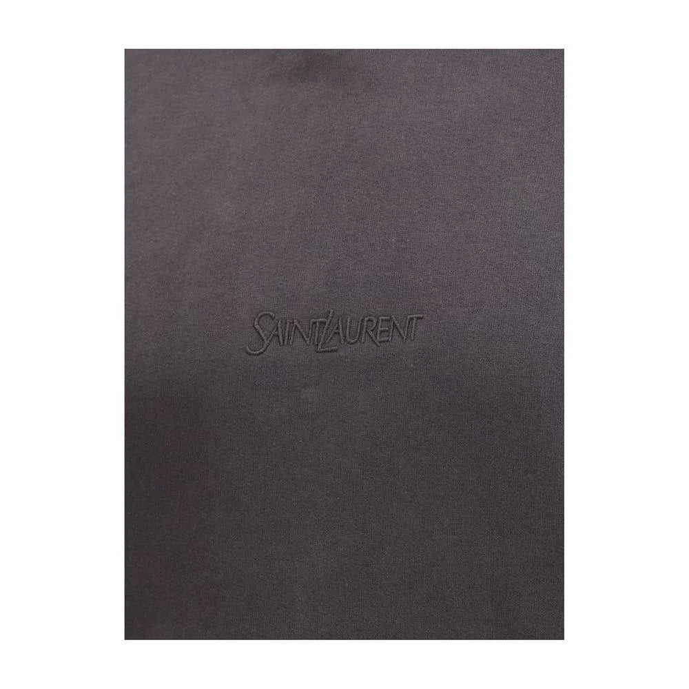 Saint Laurent Black Cotton Sweatshirt