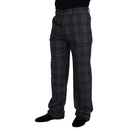 Showstopping Dolce Gabbana Gray Checkered Pants &