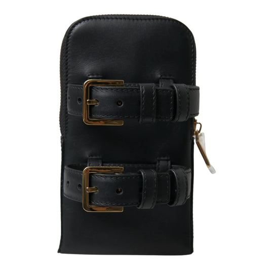 Showstopping Dolce Gabbana Leather Bracelet Bag with Double Belt Strap &