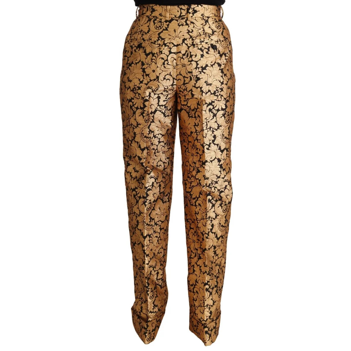 Showstopping Gabbana Floral Jacquard High Waist Trousers Dolce &