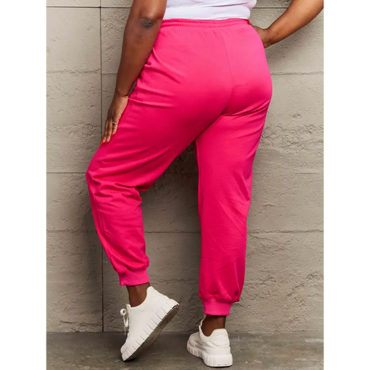 Simply Love Size Drawstring Sweatpants for Ultimate Comfort Trendsi