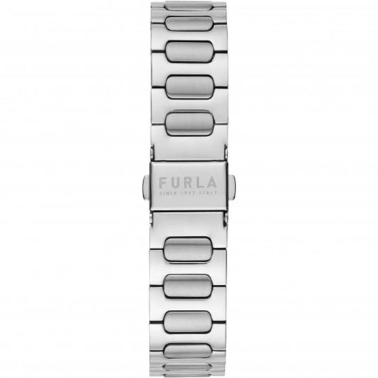 Stainless Steel Grey Quartz Watch 5ATM Black Dial 38MM Furla