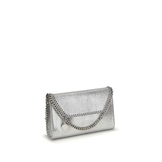 Stella McCartney Falabella Metallic Finish Shoulder Bag Sparkles Boldly