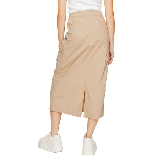 Street One Women’s Long Skirt Beige Cotton for Effortless Style