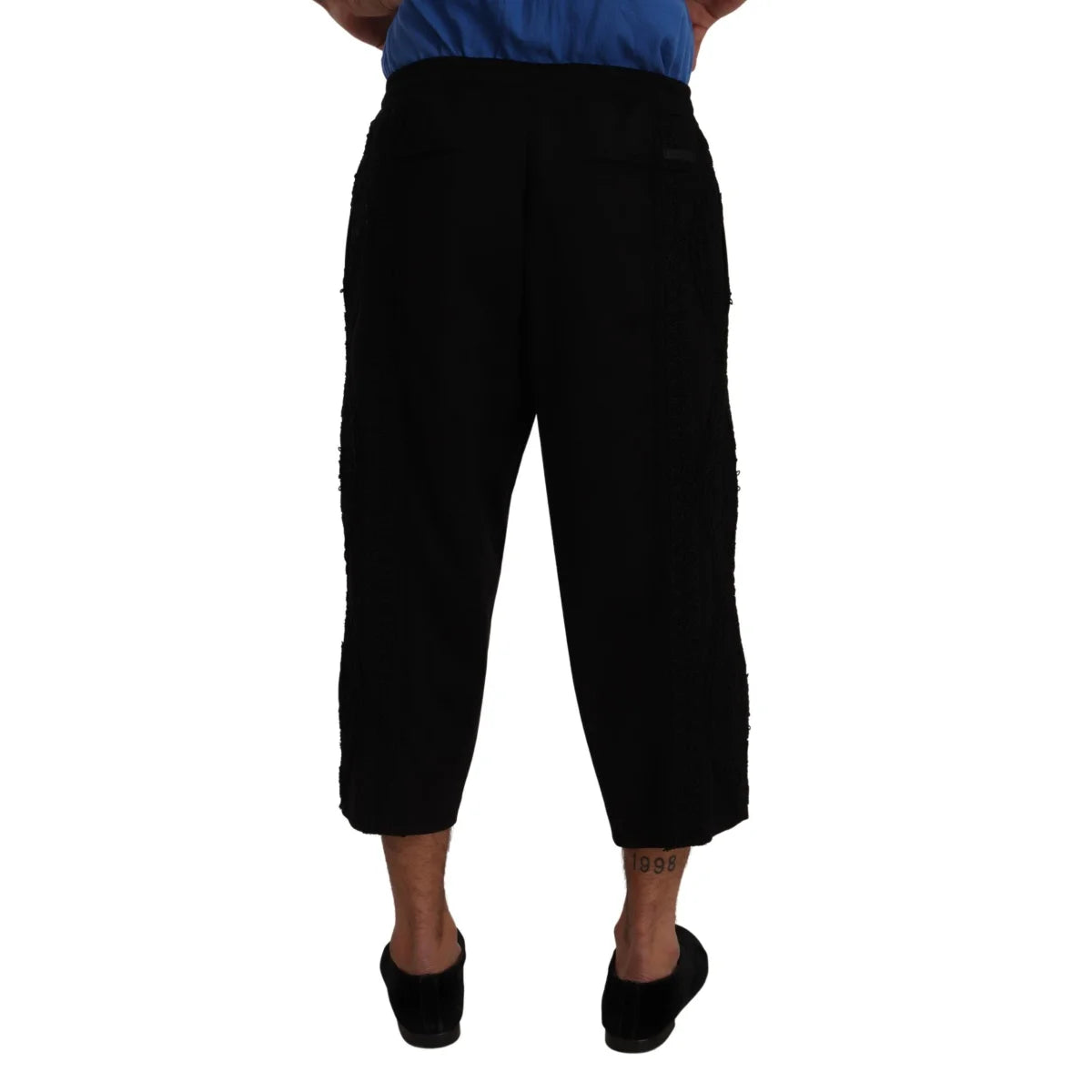 Stunning Dolce Gabbana Black Cropped Pants &