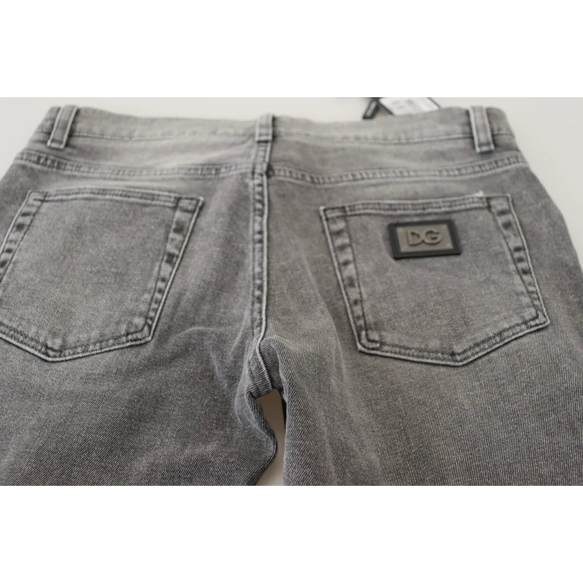 Stunning Dolce Gabbana Grey Washed Denim Pants Authentic &