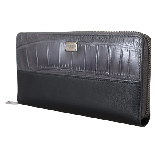 Stunning Dolce Gabbana Textured Leather Zip Around Wallet &