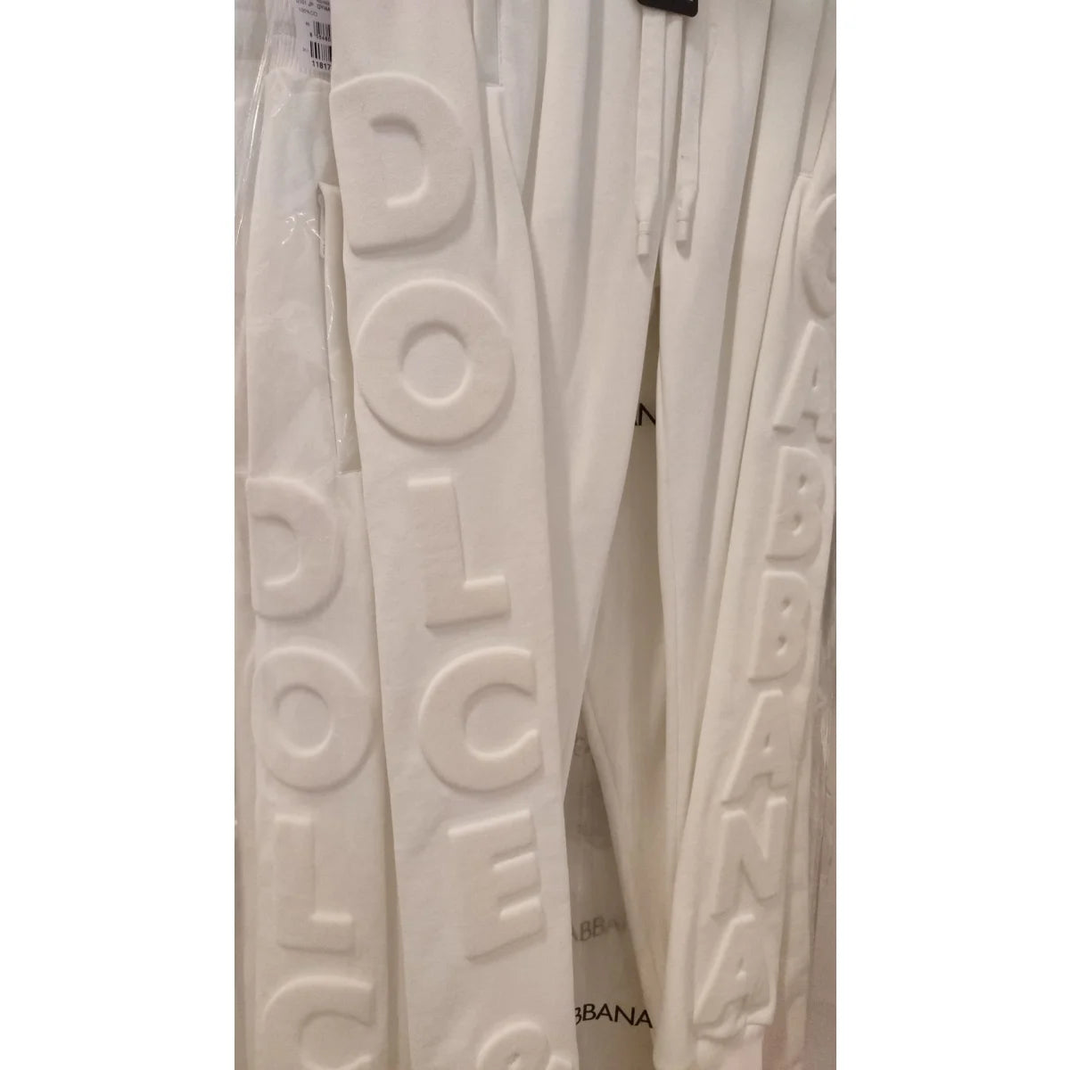 Stunning Dolce Gabbana White Hot Dress Sweatpants &