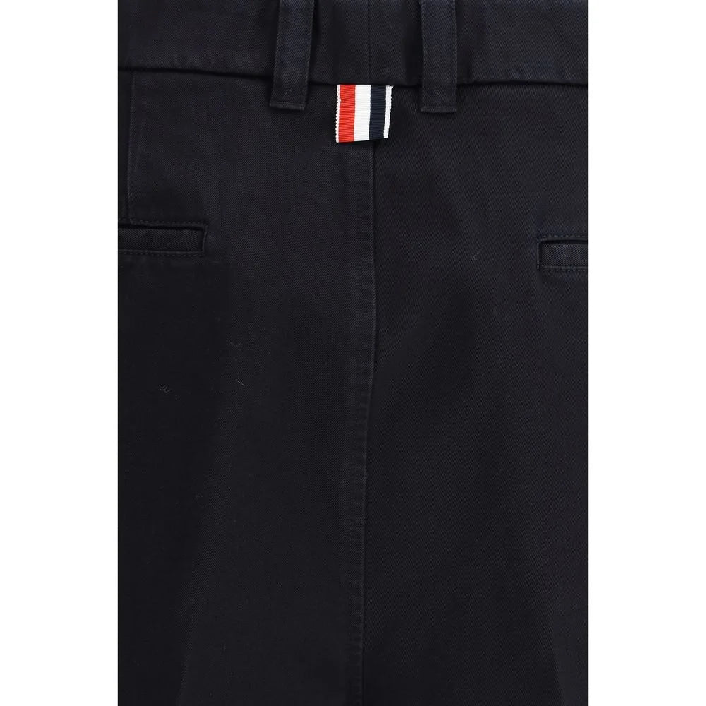 Thom Browne Blue Polyester Bermuda Shorts