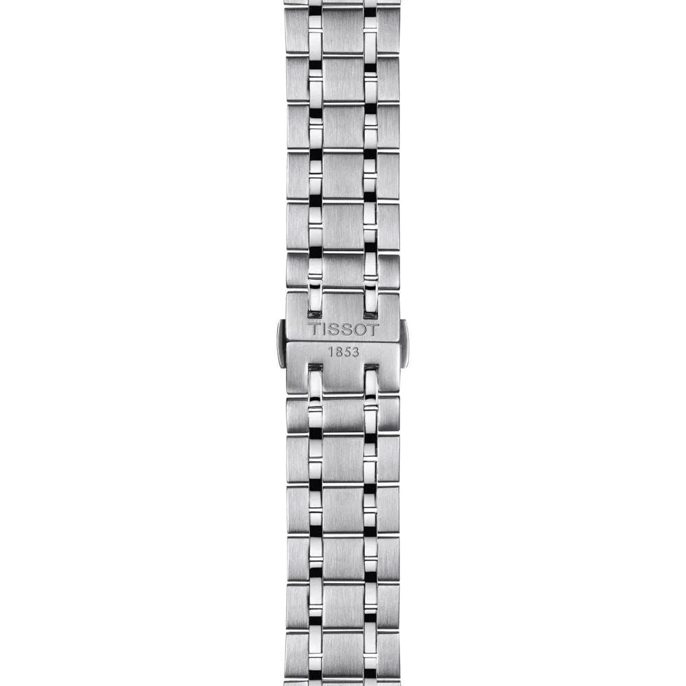 Tissot Gray Stainless Steel Watch 42MM Sapphire Glass 5ATM