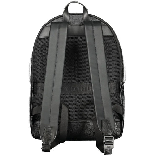 Tommy Hilfiger Backpack Sleek Black Design with Laptop Compartment