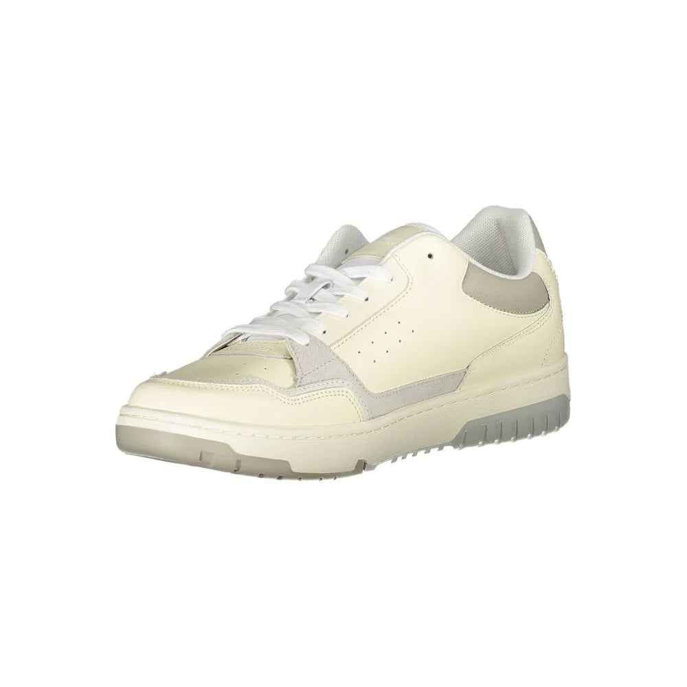 Tommy Hilfiger Beige Polyester Athletic Sneakers