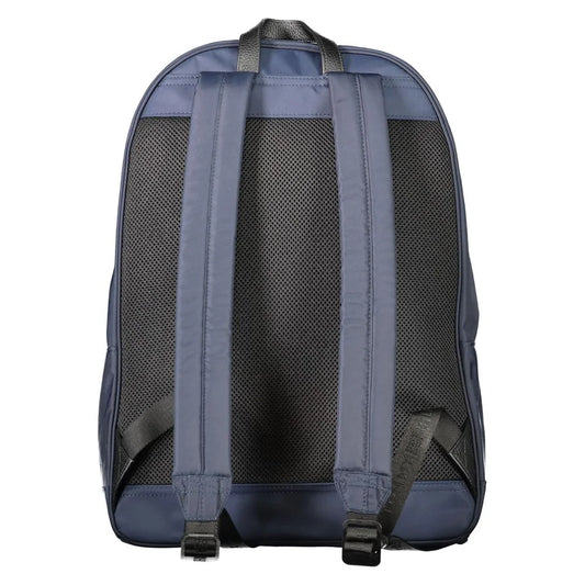 Tommy Hilfiger Blue Backpack with Adjustable Shoulder Straps and Laptop Compartment