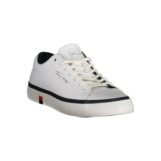 Tommy Hilfiger Elevate Stylish White Sneakers for Effortless Sophistication