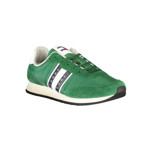 Tommy Hilfiger Green Cutting-Edge Sneakers for Sustainable Style