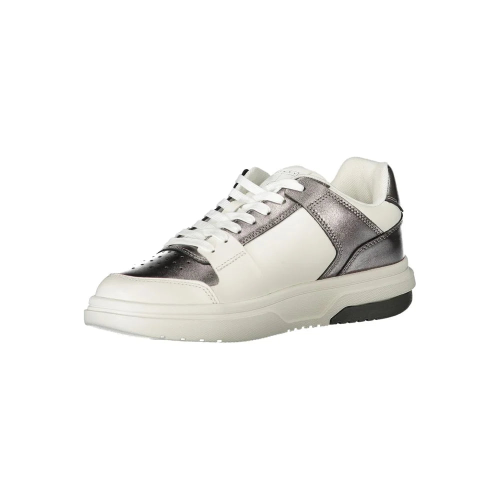 Tommy Hilfiger Sneakers White with Silver Accents for Sporty Glam Style