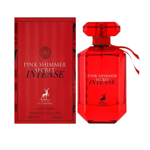 Alhambra Pink Shimmer Secret Intense Vibrant Fruity Floral Perfume Women’s Lattafa