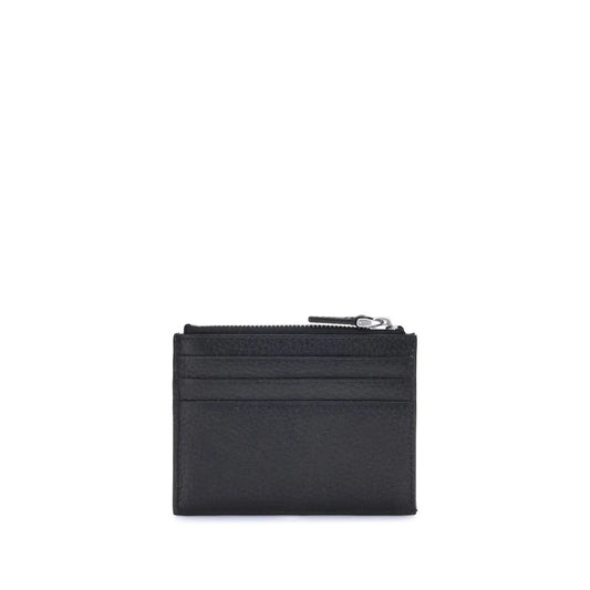 Valentino Garavani Black Calf Leather Bos Taurus Wallet