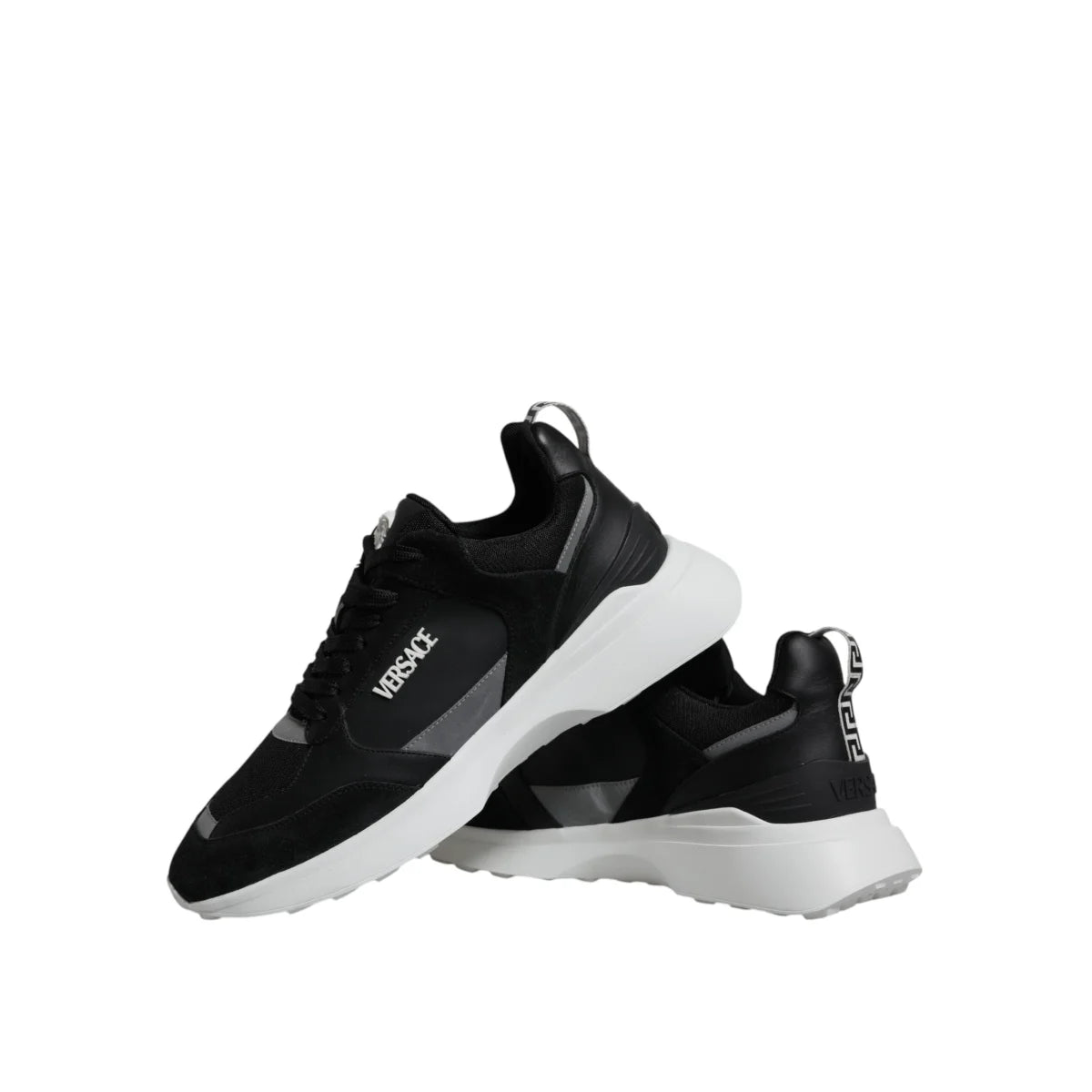 Versace Canvas Quad Fabric Medusa Low Top Sneakers New with Tags