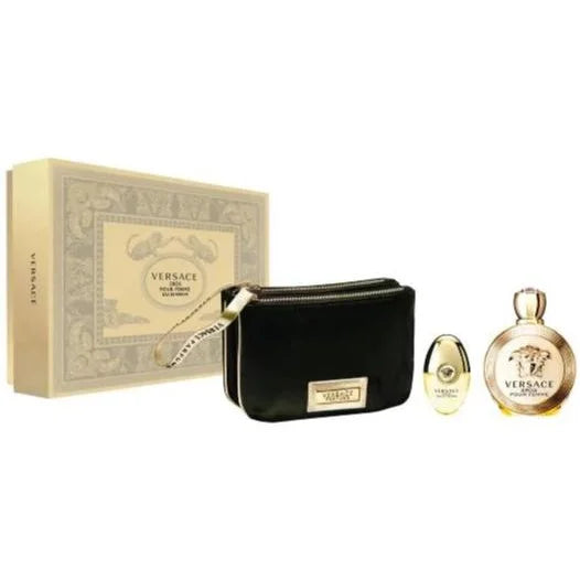 Versace Eros Gift Set for Women Perfume with Pouch Women’s Sets