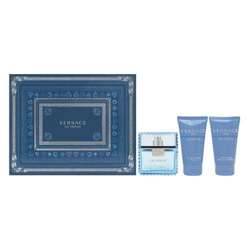 Versace Man Eau Fraiche 3 Piece Gift Set for Men Men’s Sets