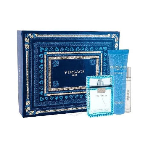 Versace Man Eau Fraiche Gift Set with De Toilette Spray and Shower Gel Men’s Sets