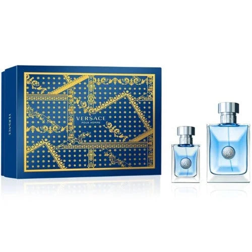 Versace Pour Homme 2 Piece Gift Set Eau De Toilette Spray for Men Men’s Sets