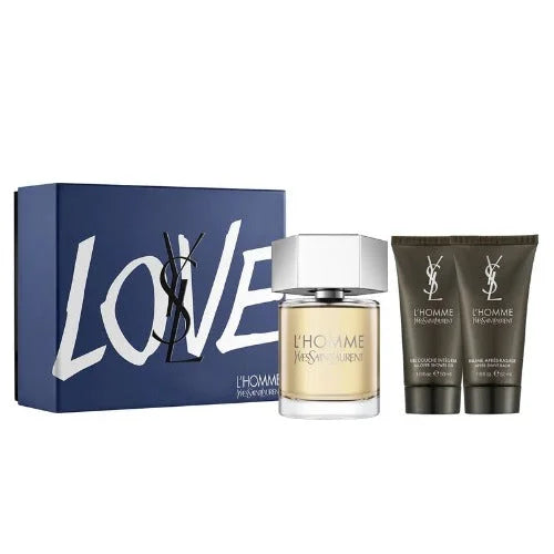 YSL L’Homme 3 Piece Gift Set for Men Eau De Toilette and Shower Gel Men’s Sets Yves Saint Laurent