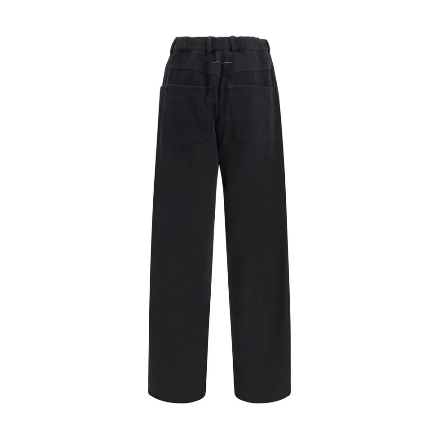 MM6 Black Cotton Athletic Pants