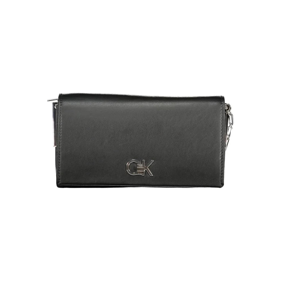 Calvin Klein Black Polyester Women Shoulder Bag