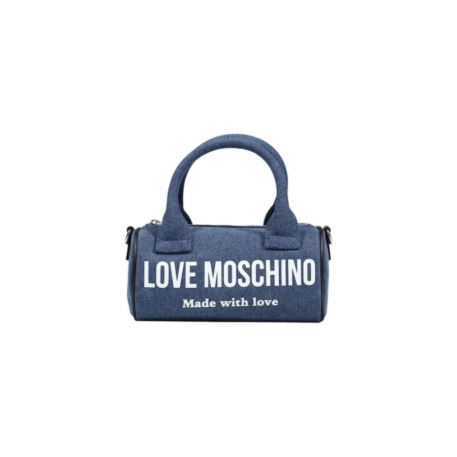 Love Moschino Blue Cotton Handbag