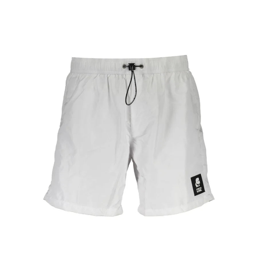 Karl Lagerfeld White Polyester Men’s Swim Boxer