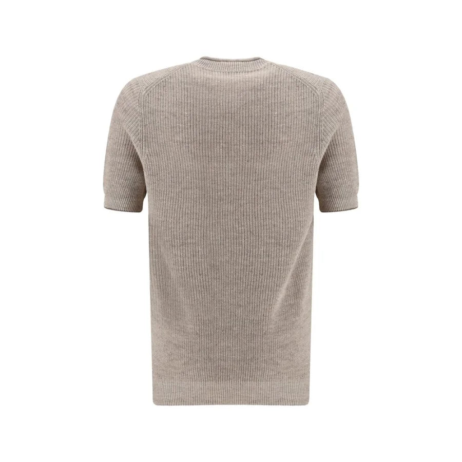 Brunello Cucinelli Beige Linen T-Shirt