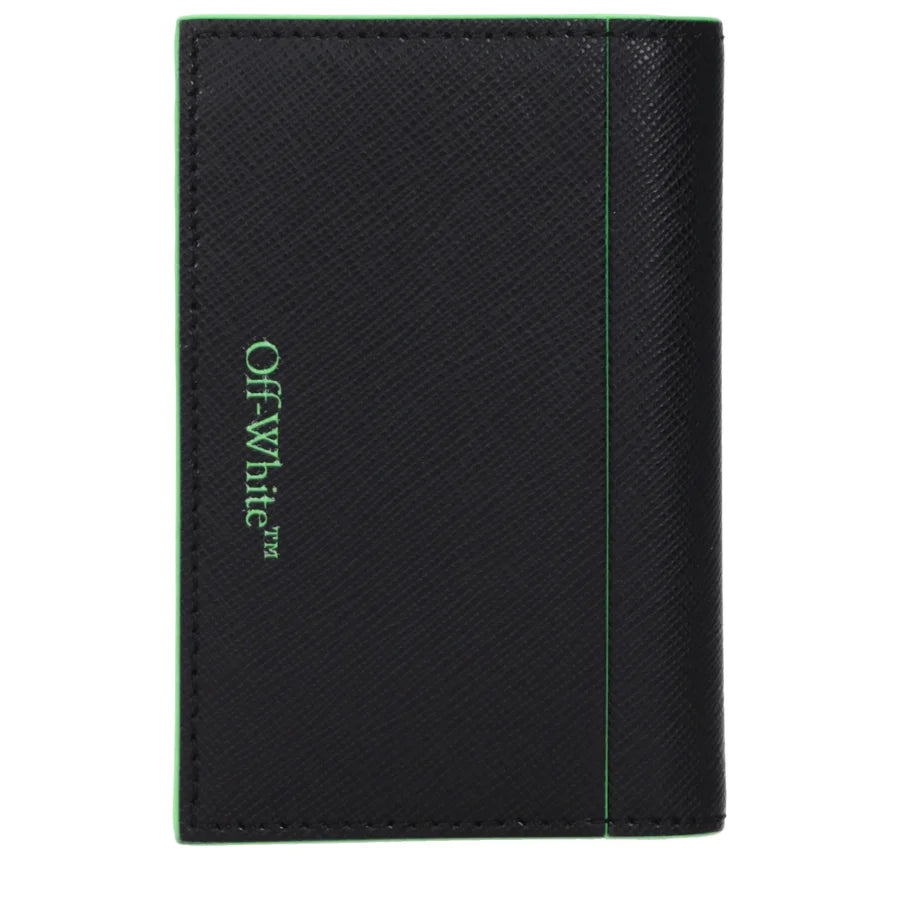 Off-White Black Leather Cardholder