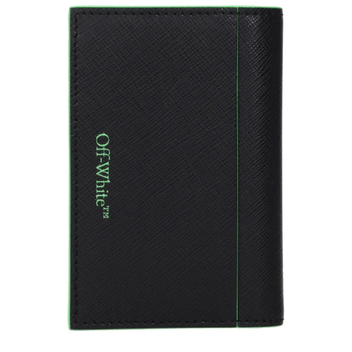 Off-White Black Leather Cardholder