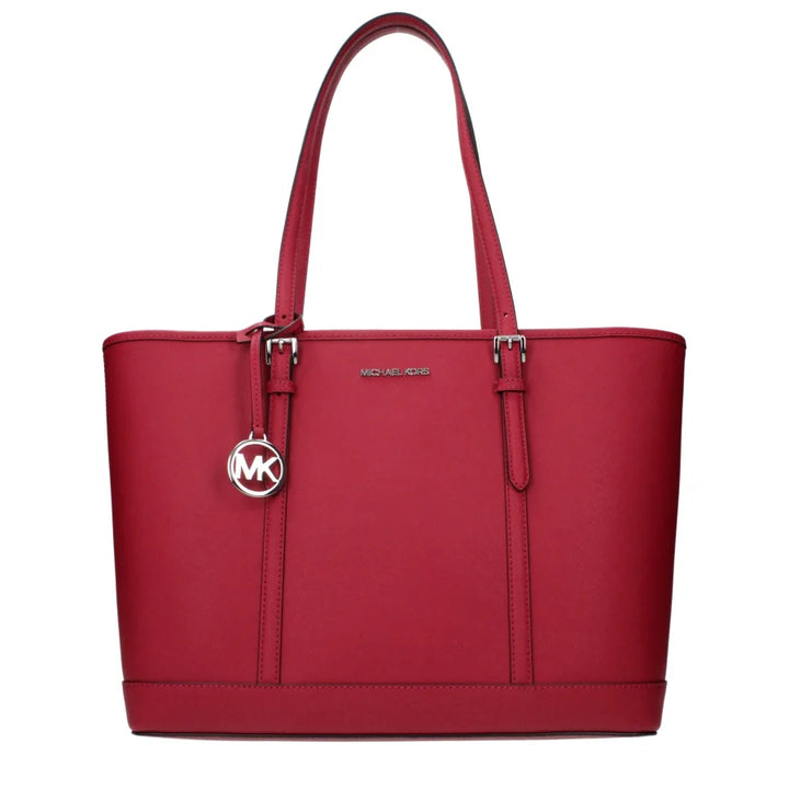 Michael Kors Red Leather Shoulder Bag