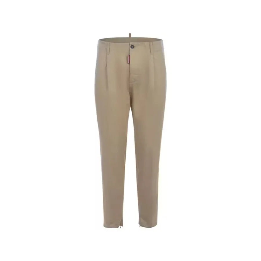 Dsquared² Beige Cotton Chino Pants